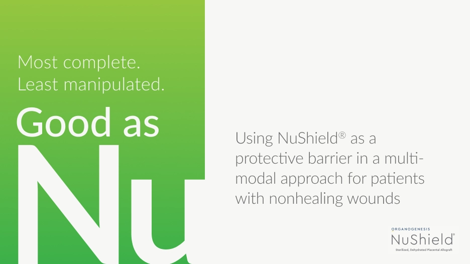 Using NuShield as part of a multi-modal approach in patients with nonhealing wounds